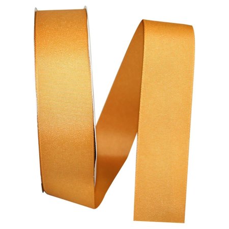 RELIANT RIBBON 10.5 in. 50 Yards Grosgrain Style Ribbon, Old Gold 4900-928-09K